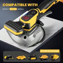 Tile Vibration Tool , Cordless Handheld Tile Vibration Leveling Tiling Machine With 8 Speed And Digital Display For Floor Tile Wall - Yellow - View 4