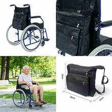 1pc Wheelchair Accessory Storage Bag With Zippered Compartment, Lightweight Rear Organizer Bag, Suitable For Wheelchair Back Organization, With Side Pockets, For Outdoor And Home Activities, Durable Mobility Aid Storage Bag - Multicolor - View 5