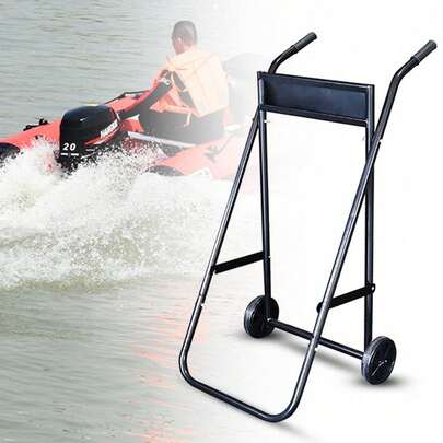 Outboard Motor Trolley Boat Engine Trolley Stand Heavy Duty Folds 70KG Capacity