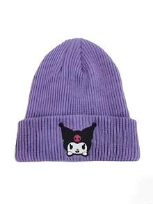 Sanrio 三丽鸥Hello Kitty韩式可爱刺绣猫咪针织帽，女士秋冬保暖护耳羊毛帽，头巾，防寒帽，情人节礼物 - 彩色 - 查看 10