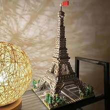 1 Set 430pcs Balok Bangunan Menara Eiffel, Bahan ABS, Balok Bangunan Warna Campuran, Balok Bangunan Landmark Kreatif, Cocok Untuk Hadiah Ulang Tahun, Liburan, dan Hari Jadi - MultiWarna - View 7
