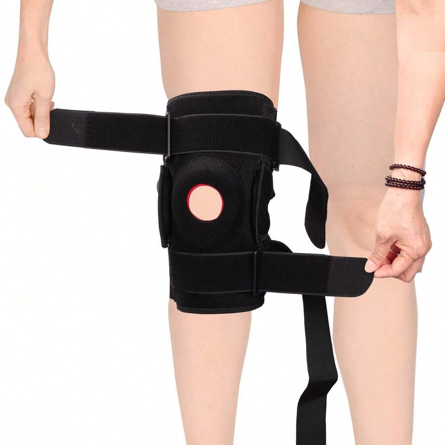 Rodillera Deportivas con Estabilizadores Laterales, Rodillera Ortopédica, Ajustable Estabilizadora para Menisco, para Artritis, Rehabilitación, Deportes al aire libre (Gris) - Nergo - Ver 1