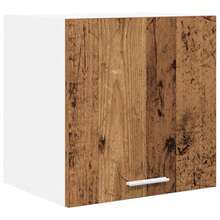 vidaXL Armoire suspendue Bois ancien et Blanc 40 x 31 x 40 cm - Tabac - Voir 2