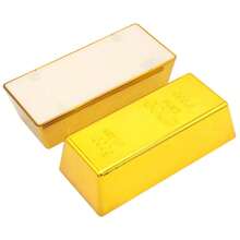 Novidade Barra de Ouro Falsa Tijolo de Ouro Oco Adereços de Cinema Presente Engraçado de Brincadeira Decoração de Festa - Multicolorido - Visão 3
