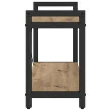 vidaXL Étagère Chêne artisanal 40 x 30 x 85 cm Bois d'ingénierie - Tabac - Voir 6