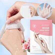 5片装烟酰胺/胶原蛋白/芦荟/大米/玫瑰深层保湿手膜，每对40克，解决手部干燥、皲裂、脱皮问题，淡化关节皱纹，男女皆宜，舒缓护手霜 - 多色-5pcs - 查看 2