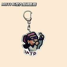 MBTI 16 Personality Type Keychain, Cute Cartoon Pendant, Creative Gift For Students, Toys, Gifts, Birthday, Christmas - Multicolor - View 14