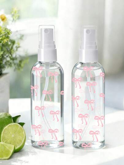 בקבוק ריסוס נסיעות שקוף PET למילוי חוזר של Bow Decor, בקבוק מרסס ערפל דק רב תכליתי מתאים לנסיעות ועסקים, ניתן להשתמש כספריי להסרת איפור, בקבוק ריסוס שיער רב פעמי, בקבוק ריסוס רציף, גם לעיצוב שיער, ניקוי, ריסוס צמחים ולחות לפנים