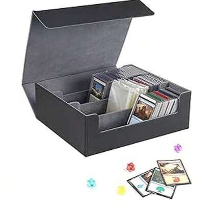 1800pcs High Capacity Card Box For Tabletop Games, Trading Card Games, Collectible Card Games