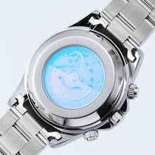 Rhinestone Constellation Watch, Fashionable Starry Dial Multifunctional Quartz Watch, Luxury Steel Band Unisex Wristwatch - one-size - View 7