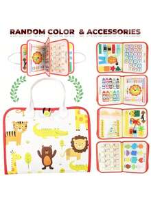 12-In-1 Busy Board - Sensory Toys, Promote Motor Skills Development - Learning Activity Book With Zipper, Buckle, Button And Lace, Suitable For Children 0+ - Ideal Birthday Gift For Boys And Girls, Random Accessory Colors Back To School - Multicolor - View 15