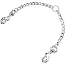 Metal Double Dog Leash Coupler, Chew-Resistant-Dual Pet Leash Extension Splitter 2 Dogs - 尺寸 S - 查看 12