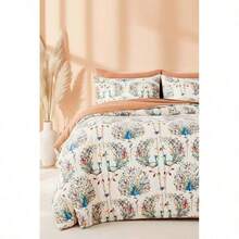 Linda Double Duvet Cover Set Cotton - White - View 8