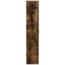vidaXL Buffet haut chêne fumé 70x35x180 cm in legno d'ingénierie - Castano - Visualizzare 4