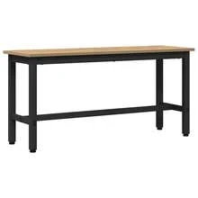 vidaXL Banc de salle à manger Chêne artisanal 100 x 32,5 x 48,5 cm - Tabac - Voir 2