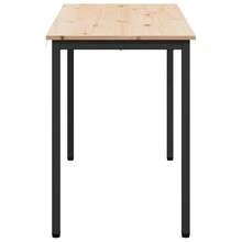vidaXL Table de salle à manger / Table de repas Naturel - Tabac - Voir 6