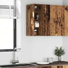 vidaXL Armadio sospeso "Riga" Bois ancien 20 x 29,5 x 60 cm Bois d'ingénierie - Castano - Visualizzare 3