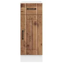 vidaXL Lucca Küchenschrank, Altholz, Holzwerkstoff - Braun - Übersicht 4