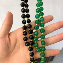 1件装中东斋月男士念珠 - 精致的月牙星形塔斯比赫，是斋月灵修、开斋节送礼和伊斯兰文化活动的理想之选 - 彩色 - 查看 1