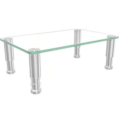 Computer Monitor Stand Riser With Height Adjustable Multi Media Desktop Stand For Computers, Laptops Amp TVs, HD01T002P