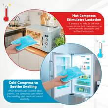 2个装可重复使用的凝胶冰袋，带绑带，双面设计（PVC和柔软布料），缓解肿胀、智齿疼痛、颞下颌关节紊乱和运动后恢复的不适和冷敷，适用于膝盖、肩膀、脚部、背部、脚踝、颈部、臀部、肘部、智齿等部位的冷敷，爱的礼物 - 彩色 - 查看 5