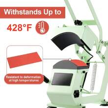 4 Pcs Silicone Heat Press Cover Pad 1/8" X 4" X 8"Sublimation Silicone-Mat Silicones-Heat Press Pad Support Double Sided Heat Resistant To 536°F For DIY, Small Business & Home Use(Red),39474385 - 彩色 - 查看 6