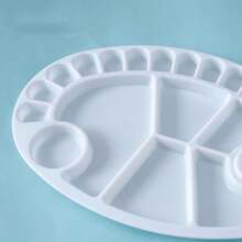 2pcs Large Thick Palette, Art Painting Watercolor Gouache Acrylic Color Mixing Tray - Multicolor - View 11