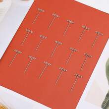 1套假发T型针，1英寸金属直头T型针，适用于珠宝缝纫、假发制作、布料定型、针织、绗缝、钩编和图片悬挂等DIY工艺品。 - 銀色 - 查看 4