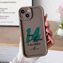 M-MartinES Racing A-Astons Alonso. Tif Phone Case For 17, 16, 15, 14, 13, 12, 11 Pro, Mini XR/XS/X/7/335 Plus - Shockproof Soft TPU Back Case, Vibrant Print, Flexible Material, Anime Fan 17 Case Cover For 17 Pro Max 17 Case Scover De  17 Pro Max - 混合顏色 - 查看 5