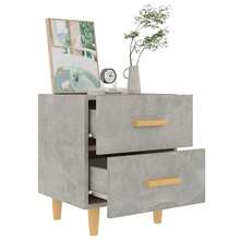 vidaXL Mesas de cabecera 2 unidades gris béton 40x35x47,5 cm - Gris - Ver 6