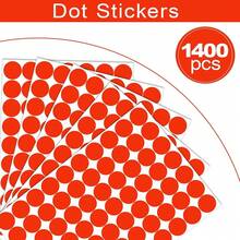 1400 PCS Red Dot Stickers Round Coding Labels Circle Dots Labels Stickers Polka Circle Dot Stickers Label Sticker For Office,Classroom,Papers Etc - Red/1400pcs - View 6