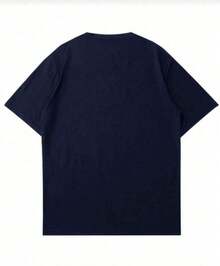 POLARBEAR Camiseta Básica Milano Algodão Camisa Costura Reforçada Unissex StreetWear - Azul Marinho - Visão 2