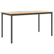 vidaXL Tavolo da Bar Naturel 110 x 55 x 105 cm Bois de Pin Massif - Castano - Visualizzare 2