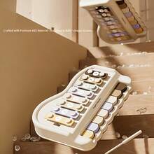 1 chiếc đàn xylophone bằng gỗ không cần pin: Nhạc cụ giáo dục phù hợp cho trẻ em từ 3 tuổi trở lên, trẻ mẫu giáo và trẻ nhỏ, đồ chơi làm từ chất liệu ABS, các phím đàn piano nhiều màu sắc được đánh số với dùi gõ dễ cầm nắm. - Nhiều màu - Xem 6