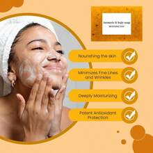 Kojic Turmeric Face Soap, Kojic Soap, Face Cleansing Soap, Turmeric Face And Body Soap, Kojic Face And Body Soap - 黃色 - 查看 15
