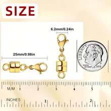 KMEOSCH Magnetic Jewelry Clasps, Connectors With Lobster Clasp, Magnetic Necklace Clasps And Closure Devices, Easy To Use, Suitable For Jewelry Closure - Magnetic Buckle Set - View 4