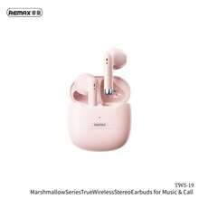 REMAX Marshmallow Series True Wireless Stereo Earbuds For Music&Call TWS-19 - Pink - View 7