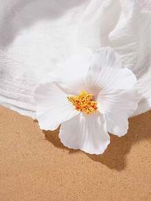 4pcs Hawaiian Hibiscus Flower Hair Clips, Suitable For Women Beach Vacation, Daily Hair Accessories, Claw Clips, Hair Slide, Hair Barrettes - Multicolor - View 5