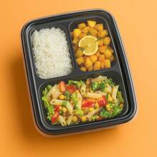 Tendencia24 Contenedores Para Alimentos Con Tapa 3 Divisiones 32 OzCalidad premium - 1 - Ver 4