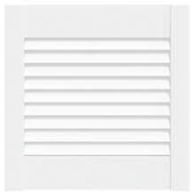 vidaXL Porte d'armoire à persiennes branco 39,5x39,4 cm pino sólido - Branco - Ver 2