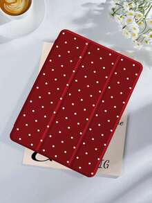Polka Dot & Minimalist Pattern Tablet Protective Case, Compatible With IPad 9.7/10.2/10.5/10.9/12.9/Pro 11 (10th Gen), Galaxy Tab S6 Lite 10.4", Kindle Paperwhite 12th Gen (2024), Kindle 11th Gen (2022), Offers Soft Shock-Proof Protection, Supports Smart Stand/Auto Wake/Sleep Function - 多色-2 - 查看 2