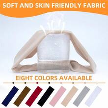 8PCS Summer-Exclusive Non Slip Sports Elastic Soft Running Fashion Headbands Absorb Sweat For Women & Men Working Out, Travel Workout Hair Band Running Hair Accessories Yoga Head Scarf Sport Sweatband - Multicolor - View 3