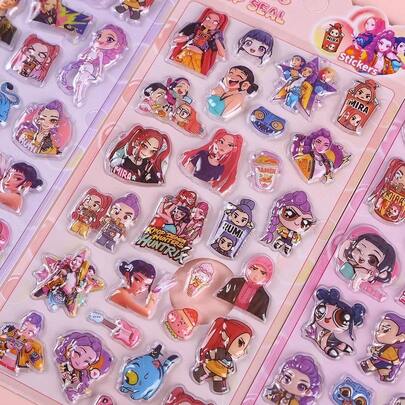 Cartoon 3D Creative Decorative Stickers, Best Holiday Gift, Suitable For Giving To Girlfriends, Creating Party Atmosphere, Perfect Party Decoration, Home Decor, Ideal Room Decoration, Christmas Gift, Valentine's Day Gift, Ideal Friend Birthday Gift, Souvenir, Women's Souvenir, Cute Aesthetics, Valentine's Day Gift, Decorations, Home Decor, Valentine's Day Gift