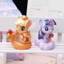 Muñeca de peluche de My Little Pony - Adorable muñeca coleccionable con melena arcoíris y Body de pony colorido, regalo de cumpleaños, accesorio para el cabello con coleta, apto para jugar y exhibir - Multicolor - Ver 3