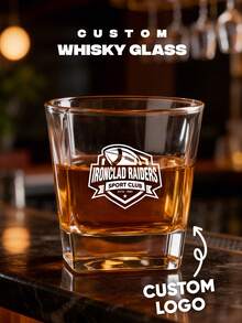 1pc/Set Custom Logo Whiskey Glass, Custom Glass, Custom Photo Whiskey Tumbler Glass,Glassware With Photo, Custom Gift, Personalized Photo Whiskey Set, Personalized Whiskey Glassware, Whiskey Tumbler With Photo, Whiskey Carafe, Unique Gift For Valentine's Day, Mother's Day, Father's Day, Birthday, Anniversaries - Custom Logo - View 11