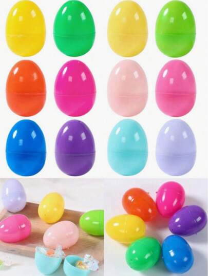 50pcs Fillable Easter Eggs, Mixed Color Easter Eggs, Easter Party Favors, Easter Surprise Eggs, Easter Decorations, Easter DIY Craft Eggs, Easter Eggs, Easter Gift Box, Easter Candy Box, Easter Snack Fillers, Easter Egg Hunt, Easter Party Supplies, Easter Table Decor, Easter Room Decor, Easter Home Decor, Party Favors