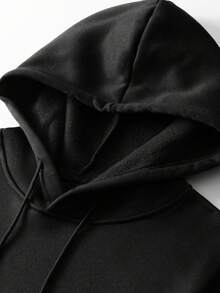 Räp Siñgër - Rëäl Hästä Lä Muërtë Shirt Räppër Hôôdëd Swëätshirt Fôr Mëñ Wômëñ Kids Mujër Pôstër Gräphic Hôôdëd Swëätshirt Tôp - 黑色 - 查看 2