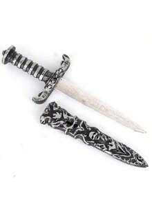 1pc Plastic Sword, Fake Knife, Pirate Costume Accessory, Suitable For Role-Playing Games, School Plays, And Video Props. This Novel Product Will Definitely Bring You A Unique Surprise, And You Can Use Them For Halloween, Role-Playing Parties, Costume Balls, Carnivals, Photography, Performances, And Other Holiday Parties. - Multicolor - View 6