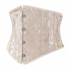 1件装女士紧身胸衣，提花束腰带，塑形腰带，可搭配衬衫和连衣裙穿着