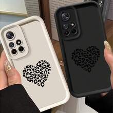 1个渐变边框多巴胺哑光豹纹心形软硅胶手机壳，简约设计，可爱卡通风格，完美保护荣耀X7/三星Galaxy A56 5G/Infinix Smart 8/Infinix Hot 40/传音Spark 30C/Spark Go 2024/红米Note 14 5G/摩托罗拉Moto E22/E22i/OPPO A54等手机。 - 白色 - 查看 3